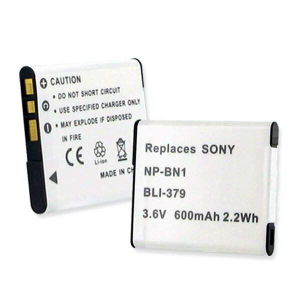 Empire Sony NP-BN1 3.6V 600 mAh Batteries - 2.16 watt BLI-379